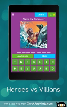 Heroes vs Villains - Trivia Game游戲截圖4