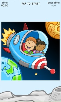 Astronaut Fun Sliding Puzzle游戲截圖2