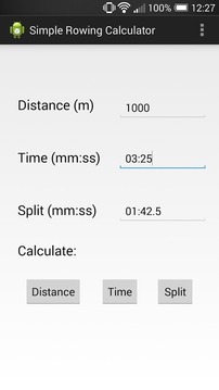 Simple Rowing Calculator游戲截圖1