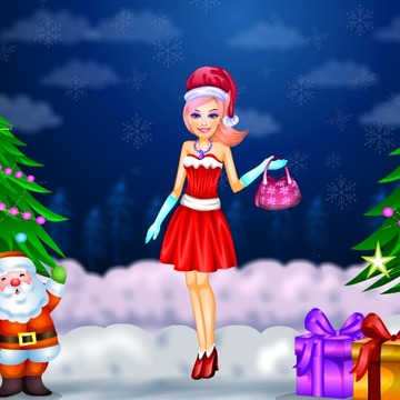 christmas barbie dressup游戲截圖2
