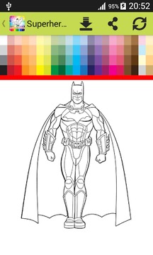 Coloring Book Superheroes游戲截圖3