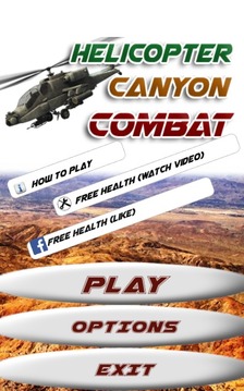 Helicopter Canyon Combat游戲截圖1