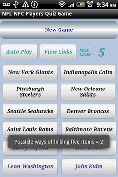 NFL NFC Players Quiz Game FREE游戲截圖3