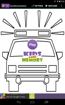 Cars Memory Game For Kids游戏截图3