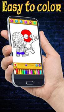 Learn to color Spider Man游戲截圖3