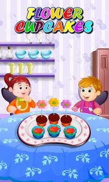 Flower Cupcakes Cooking游戲截圖2