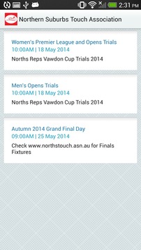 Northern Suburbs Touch Assoc.游戲截圖4