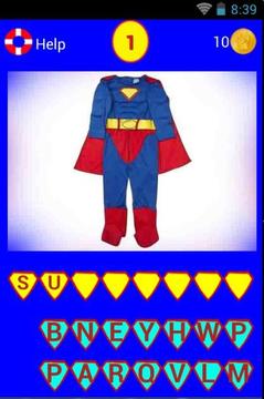 Super Heroes Costume Quiz游戲截圖1