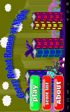 Crazy Robot Runner at Night游戲截圖1