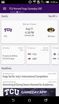 GoFrogs.com Gameday LIVE游戲截圖1