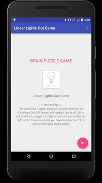 Linear Lights Out Game游戲截圖1