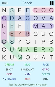 Word Search - Colorful Puzzle游戲截圖1