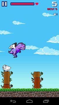 Flappy Dino and the sheeps游戲截圖2