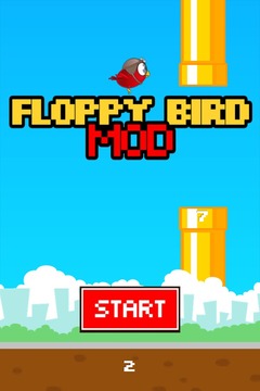 Floppy Bird Mod - Speed/Pipes游戲截圖1