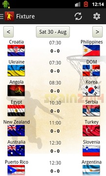 Basket World Cup Spain Fixture游戲截圖1