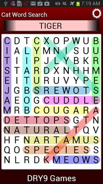 Cat Word Search游戲截圖3