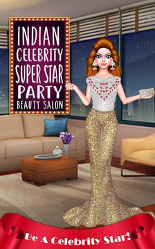 Indian Celebrity Super Star Party Beauty Salon游戏截图3