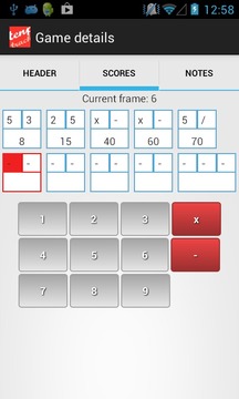 Tenpin Bowling Tracker Lite游戲截圖2