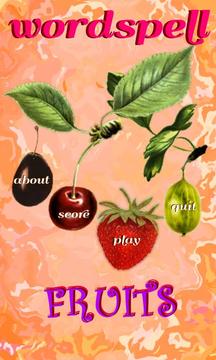 WordSpell - Fruits游戲截圖1