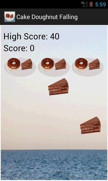 Cake Doughnut Falling Game游戲截圖1