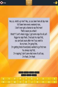 Guess Lyrics: Eminem游戲截圖2