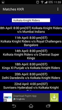 IPL Schedule With Alert游戏截图4