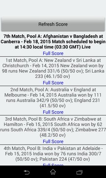 Live Cricket Score Worldcup游戲截圖1