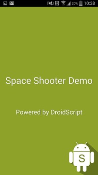 DroidScript Space Shooter DEMO游戲截圖1
