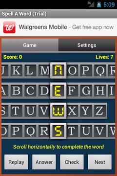 Spell A Word (Trial)游戲截圖2