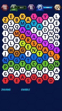Ca?a Palavras Hexagonal游戲截圖4