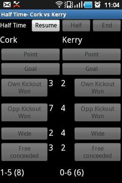 GAA Football Stats Recorder游戲截圖3
