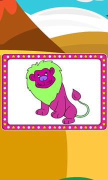 Coloring Proud Lion游戲截圖5