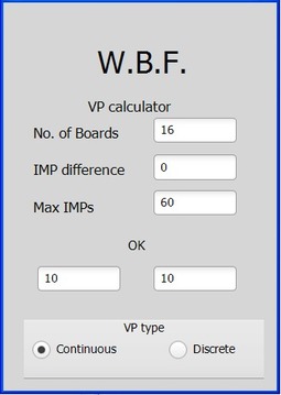 WBF VP scale calculator游戲截圖1