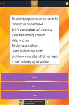 Guess Lyrics: Jason Derulo游戲截圖4