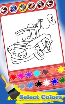 My Lightning Cars Coloring Pages for Kids游戲截圖4
