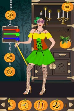 Halloween Girl Dress Up Game游戏截图2