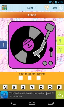 Guess Music Artist Song游戲截圖4