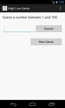 High Low Guessing Game游戲截圖1