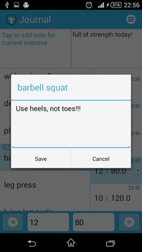 Simple Workout Journal游戲截圖4