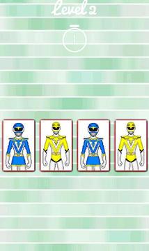 Hero Rangers Memory Game游戲截圖3