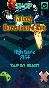 Galaxy Hoverboard Run游戲截圖1