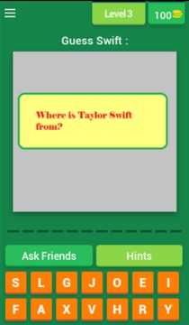 Taylor Swift Trivia Quiz游戲截圖4