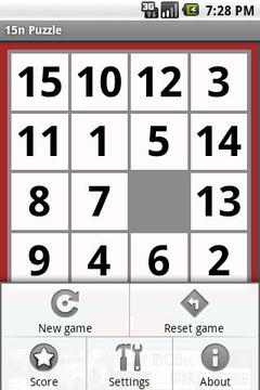 15n Puzzle Game游戲截圖2