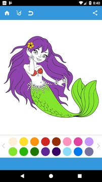 Mermaids Game Coloring游戏截图5
