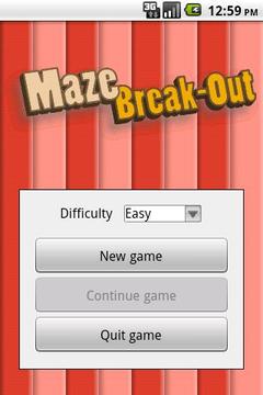 Maze Break-Out Free游戲截圖1