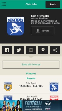 The Official WAFL app游戲截圖3