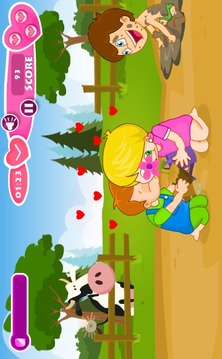 Valentines Funny Kids Kissing游戲截圖1