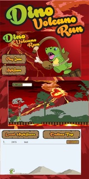 Dino Volcano Run游戲截圖5