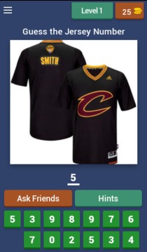 Basketball Jersey Number Quiz游戲截圖4