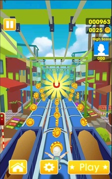 Princess Endless Run: Train Subway Surf游戏截图2